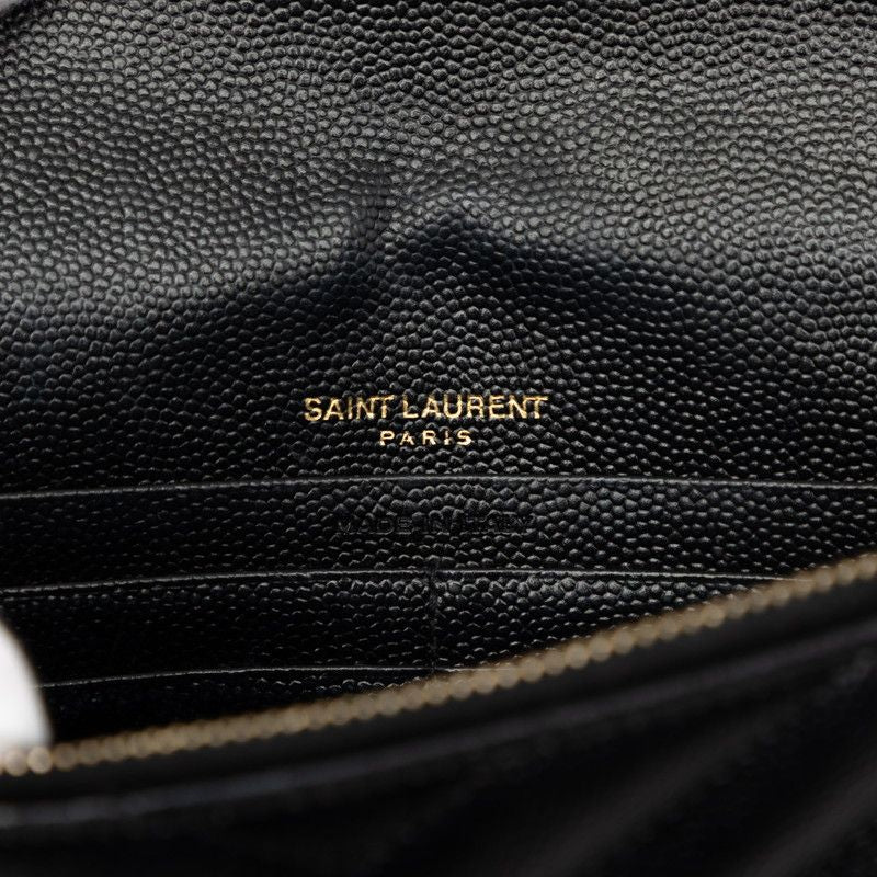Saint Laurent Cassandra Envelope YSL Logo Crossbody Chain Wallet Shoulder — view 5