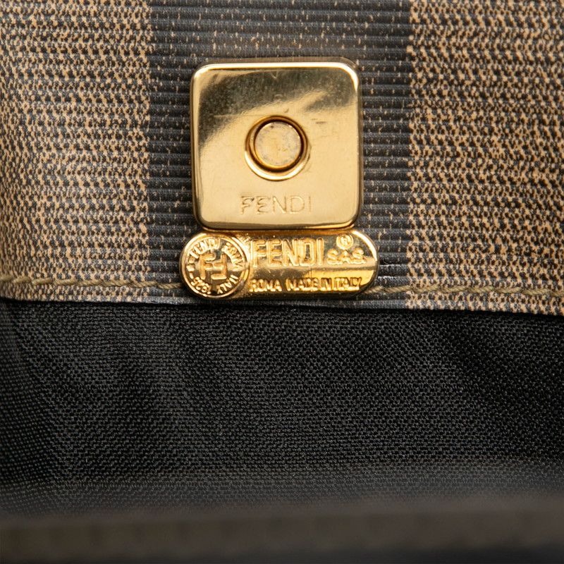 Fendi Pecan Shoulder Bag Mini Backpack 3way Black Beige Leather — view 5
