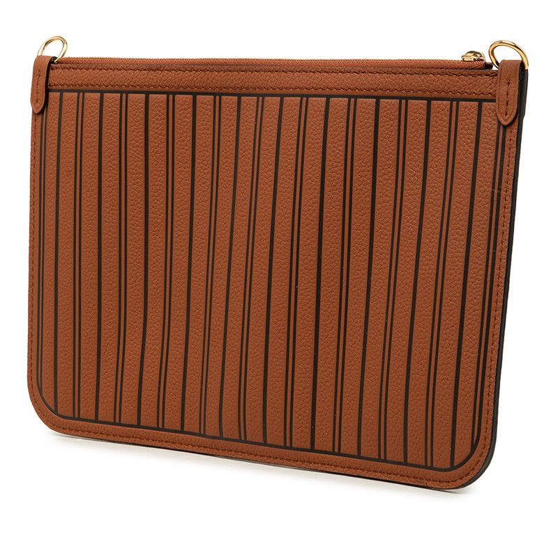 Louis Vuitton Neverfull Inside Out Included Pouch Brown Leather — view 2