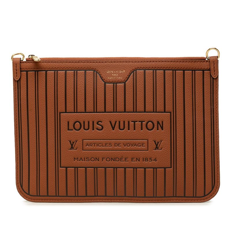 Louis Vuitton Neverfull Inside Out Included Pouch Brown Leather