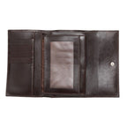 Fendi Zucca Trifold Wallet Brown Black Canvas Leather — view 9