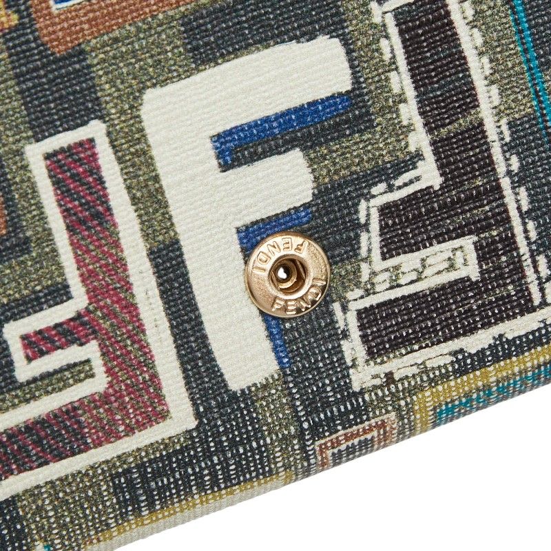 Fendi Zucca Wallet Multicolor Leather — view 7