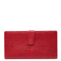 Louis Vuitton Epi Continental Viennois Wallet Castilian Red Leather
