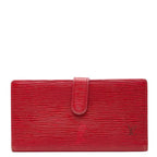Louis Vuitton Epi Continental Viennois Wallet Castilian Red Leather