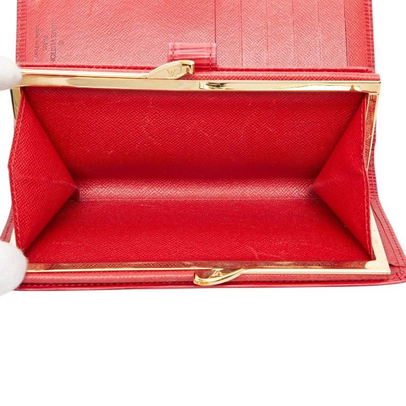Louis Vuitton Epi Continental Viennois Wallet Castilian Red Leather — view 9