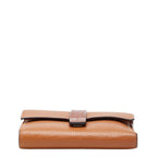 Loewe Anagram Vertical Wallet Small Trifold Brown Leather — view 3
