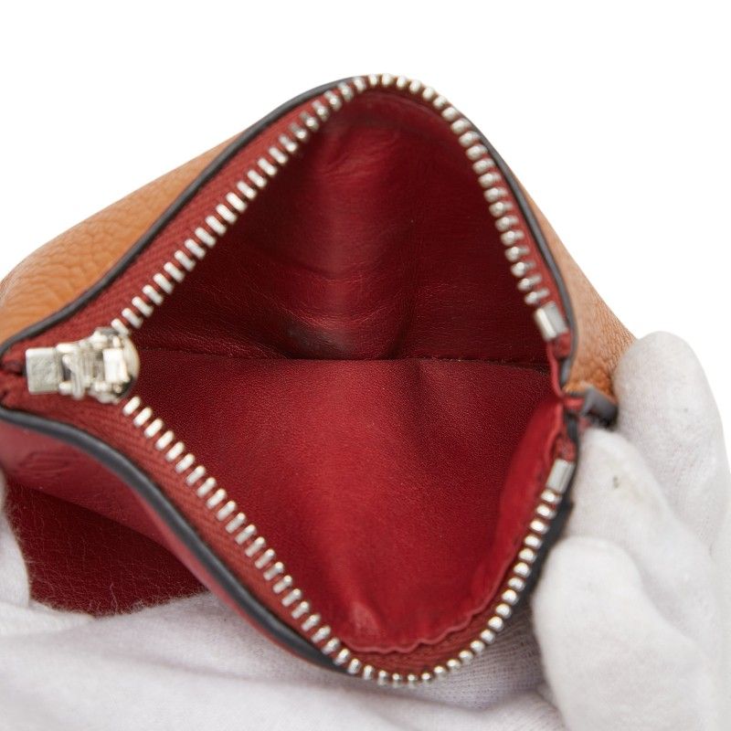 Loewe Anagram Vertical Wallet Small Trifold Brown Leather — view 9
