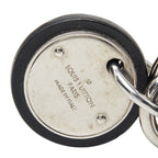 Louis Vuitton Damier Graphite Bag Charm Key Holder Leather Rope Black Silver — view 3