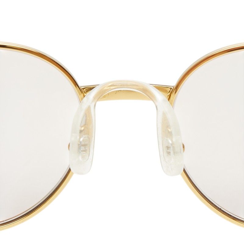Gucci Boston UV Cut Sunglasses Gold Ivory Acetate Plated Eyewear — view 4