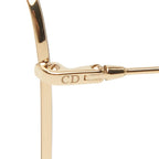 Dior Sunglasses Gold Black Acetate Plated Eyewear — view 4