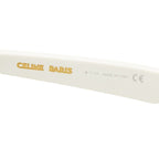 Celine Logo Sunglasses White Acetate Eyewear — view 7