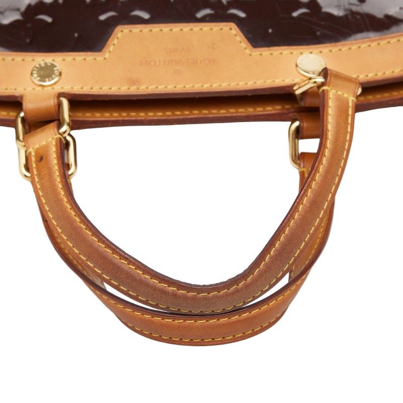 Louis Vuitton Monogram Vernis Blair MM Handbag Amarante Purple Patent Leather — view 9