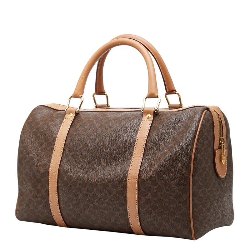Celine Macadam Boston Bag Brown Leather — view 2
