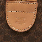 Celine Macadam Boston Bag Brown Leather — view 9