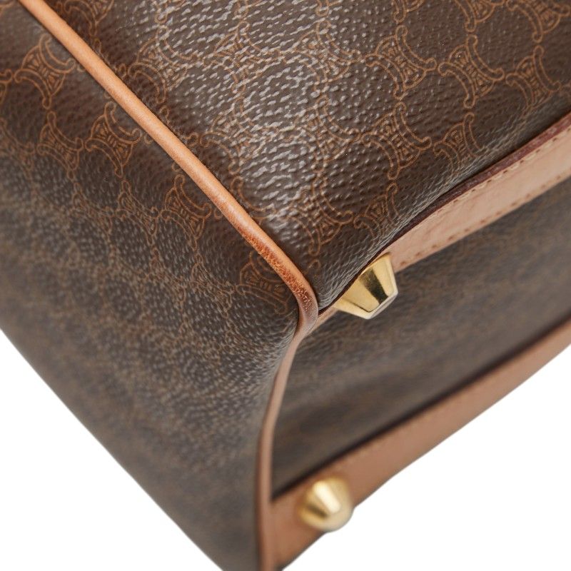 Celine Macadam Boston Bag Brown Leather — view 7