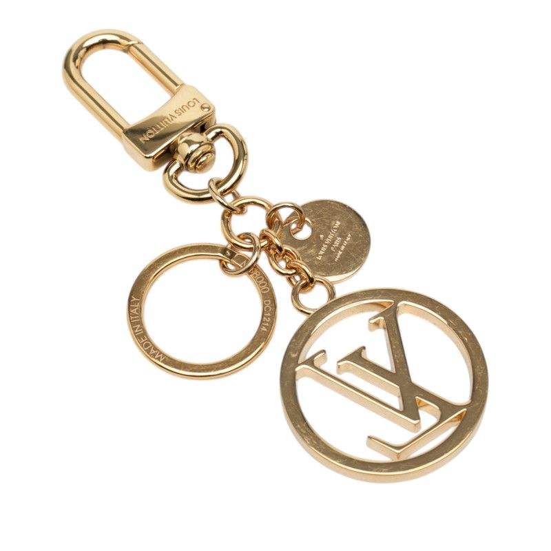Louis Vuitton LV Circle Key Holder Bag Charm Gold Plating — view 2