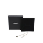 Chanel CC Logo Heart Motif Necklace Gold Black Plating Rhinestone — view 7