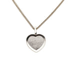 Chanel CC Logo Heart Motif Necklace Gold Black Plating Rhinestone — view 2