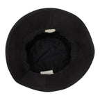 Gucci Logo Label Bucket Hat S 57 Black Red Cotton — view 4