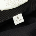 Gucci Logo Label Bucket Hat S 57 Black Red Cotton — view 6