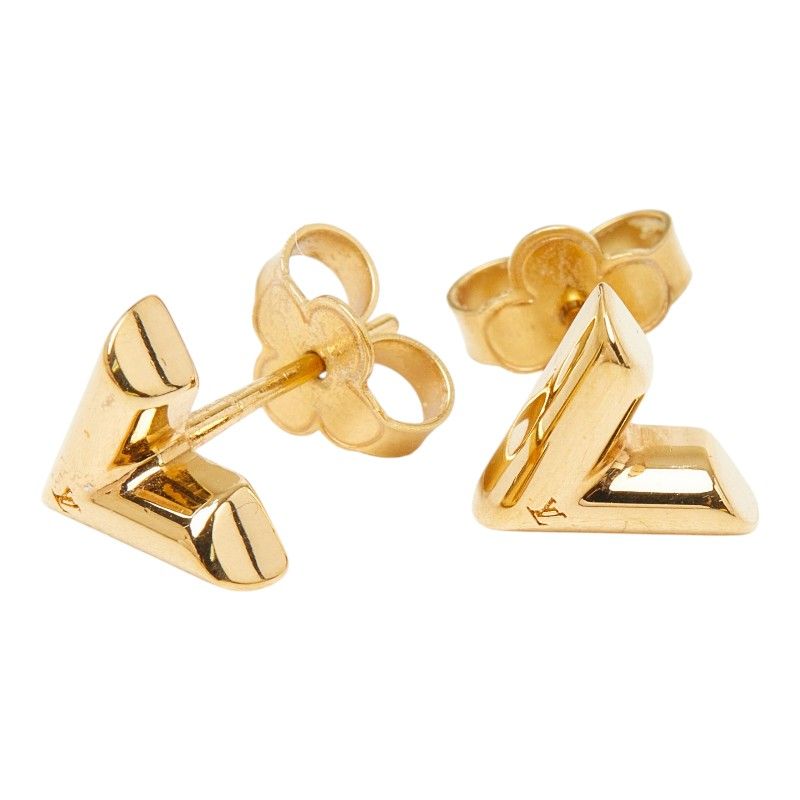 Louis Vuitton Essential Earrings Gold Plating — view 2
