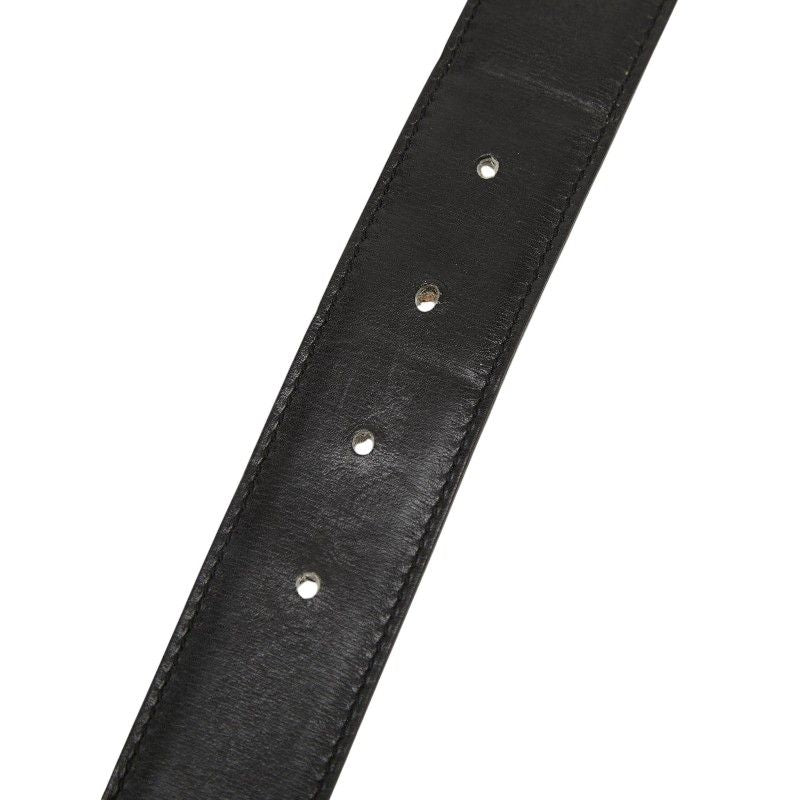 Hermes Belt 85 Buckle Brown Black Togo Box Calf — view 5