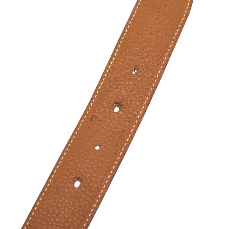 Hermes Belt 85 Buckle Brown Black Togo Box Calf — view 4