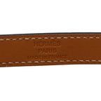 Hermes Kelly Double Tour Strand Bracelet Purple Gold Swift — view 6