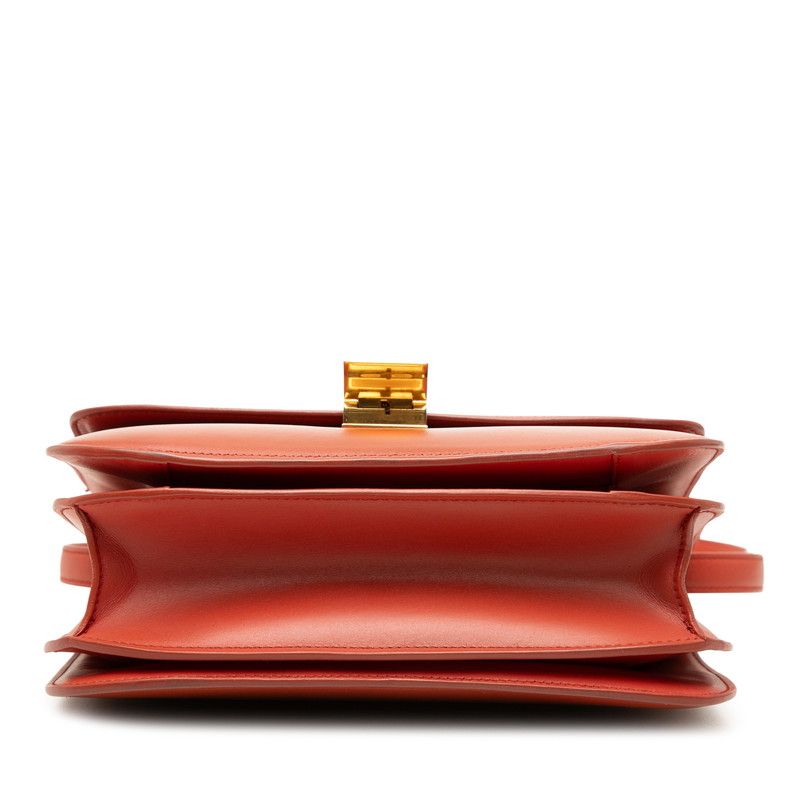 Celine Classic Box Shoulder Bag Red Leather — view 3
