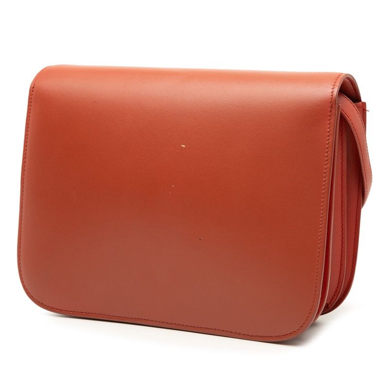 Celine Classic Box Shoulder Bag Red Leather — view 2