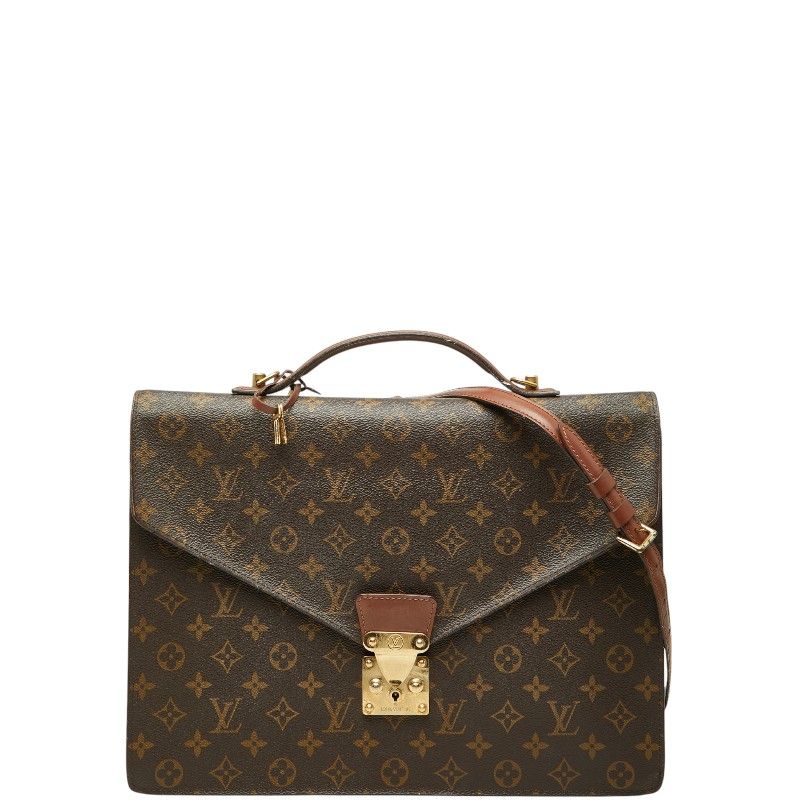 Louis Vuitton Monogram Porte Documents Bandouliere Business Shoulder Bag 2-Way