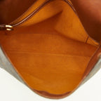 Louis Vuitton Monogram Musette Crossbody Shoulder Bag Brown Leather — view 9