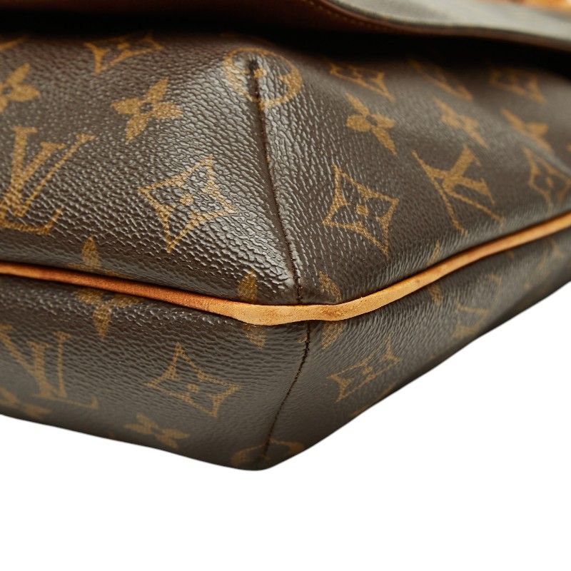 Louis Vuitton Monogram Musette Crossbody Shoulder Bag Brown Leather — view 4