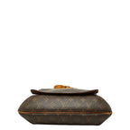 Louis Vuitton Monogram Musette Crossbody Shoulder Bag Brown Leather — view 3