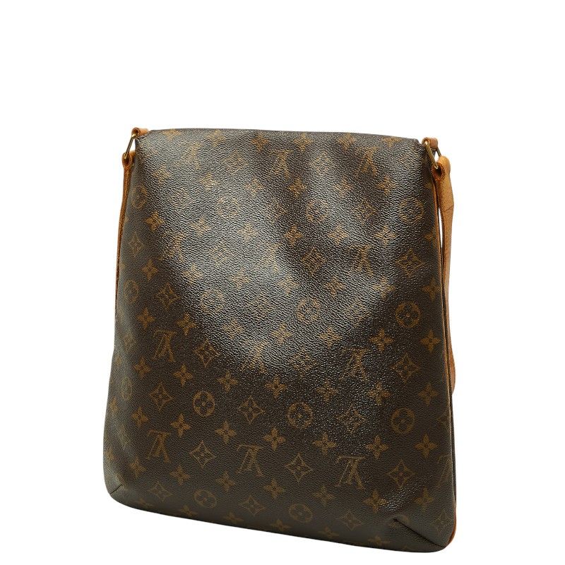 Louis Vuitton Monogram Musette Crossbody Shoulder Bag Brown Leather — view 2