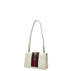 Gucci Sherry Line Sylvie Shoulder Bag White Leather — view 2