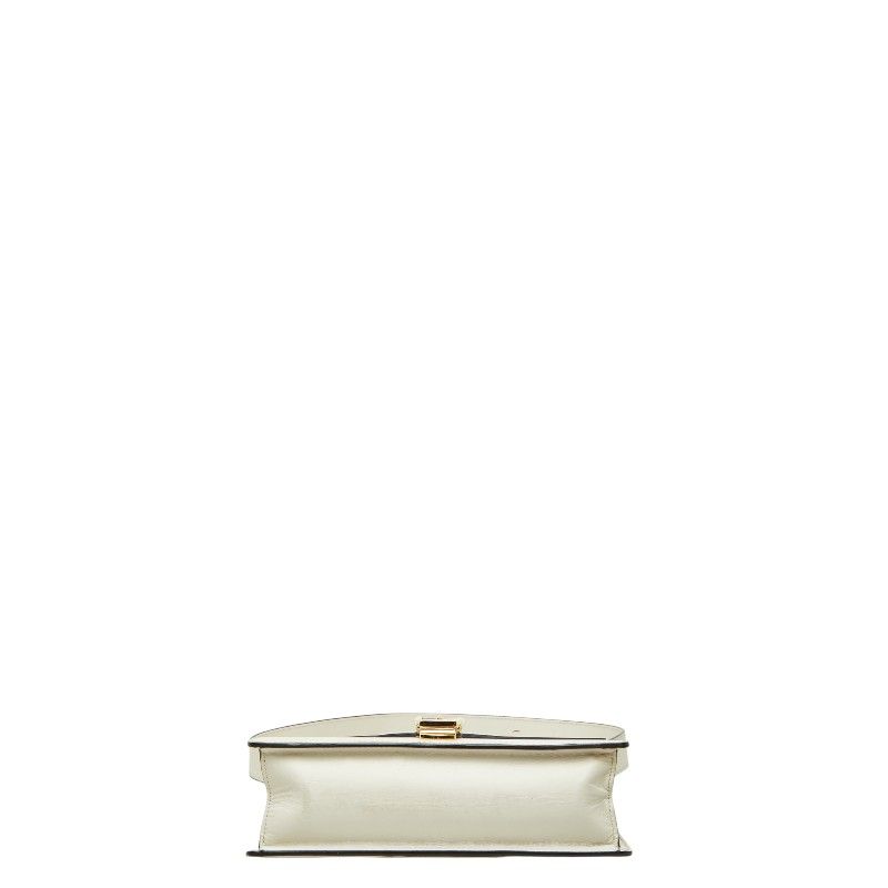 Gucci Sherry Line Sylvie Shoulder Bag White Leather — view 3