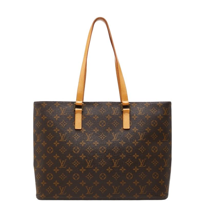 Louis Vuitton Monogram Luco Tote Brown Leather