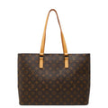 Louis Vuitton Monogram Luco Tote Brown Leather