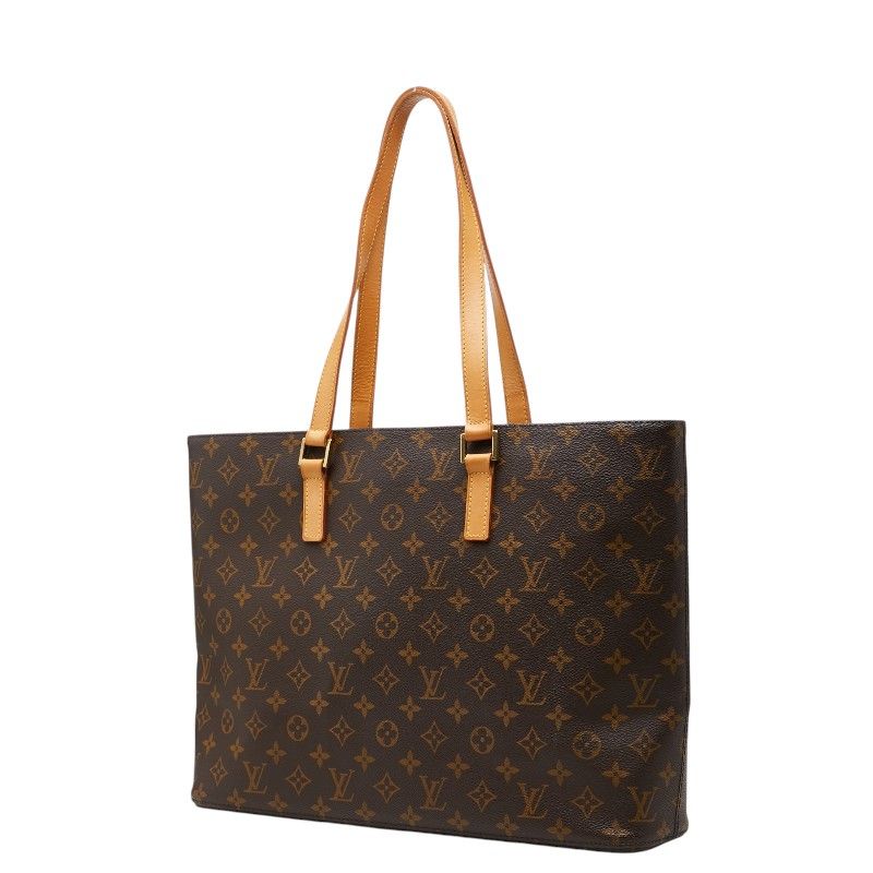 Louis Vuitton Monogram Luco Tote Brown Leather — view 2
