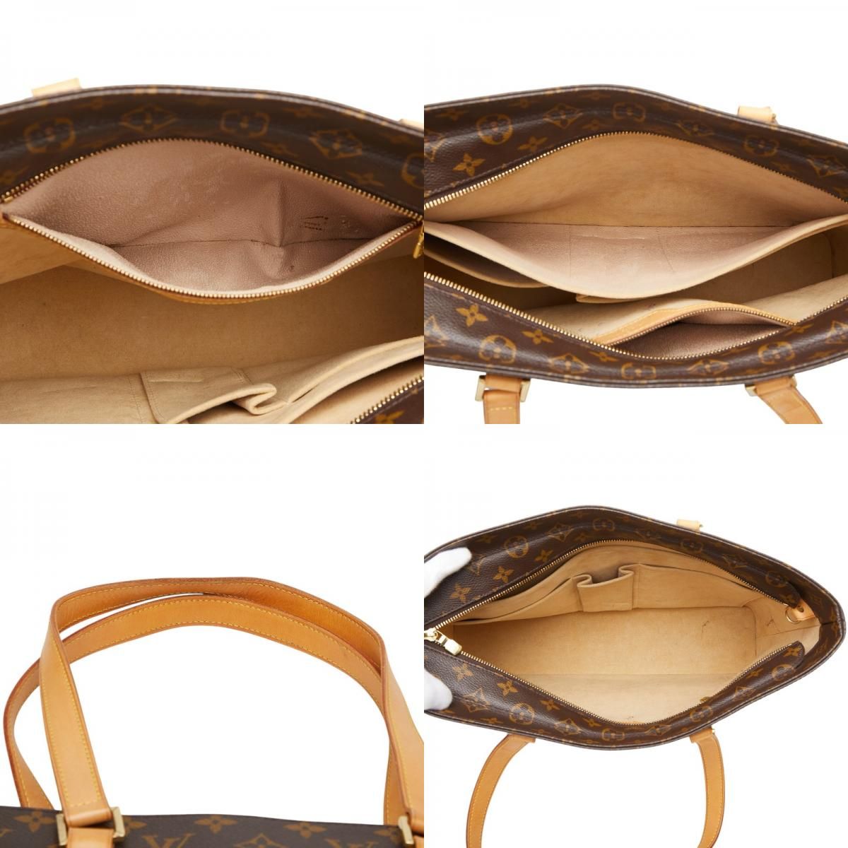 Louis Vuitton Monogram Luco Tote Brown Leather — view 9