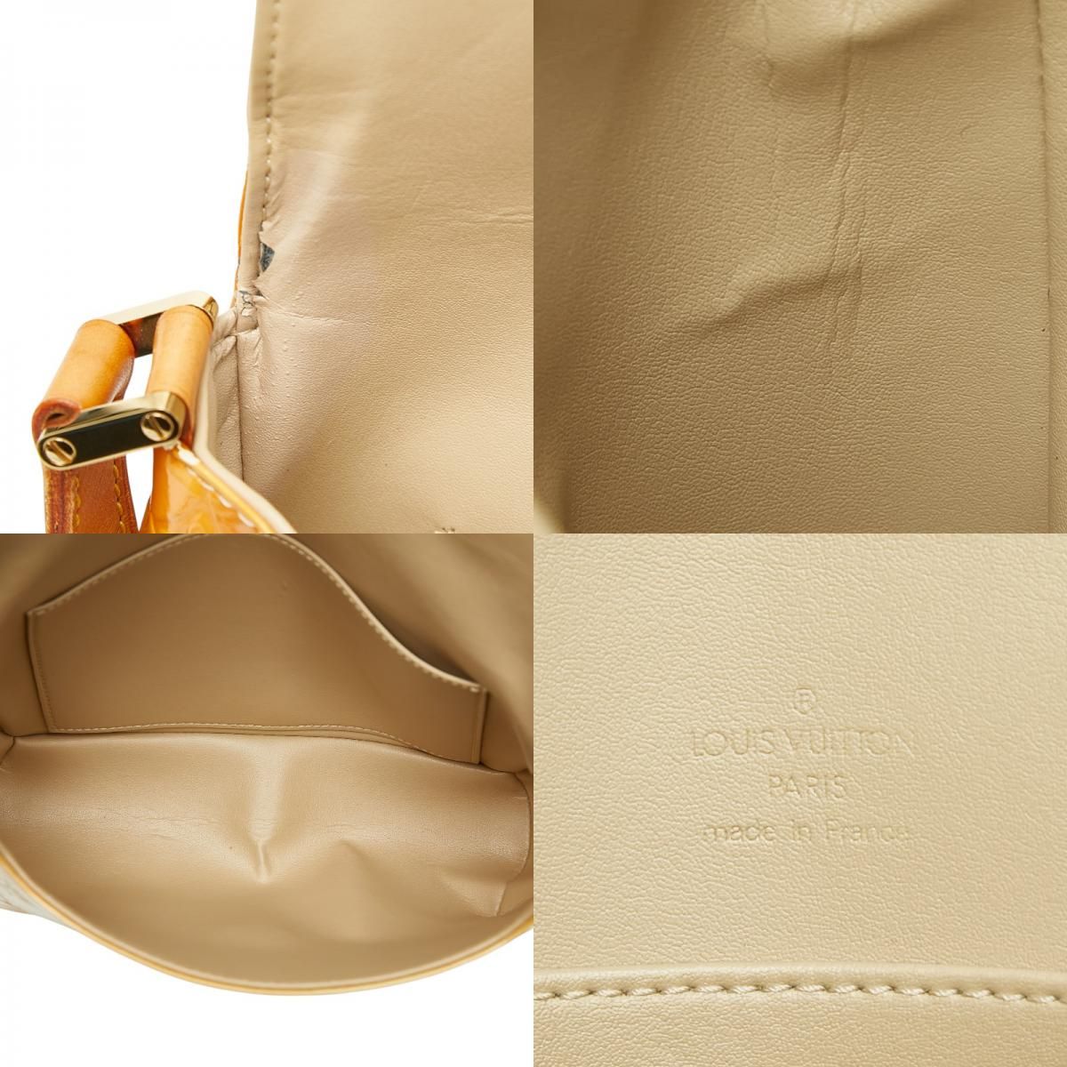 Louis Vuitton Monogram Vernis Thompson Street Shoulder Bag Jaune Yellow Patent — view 9
