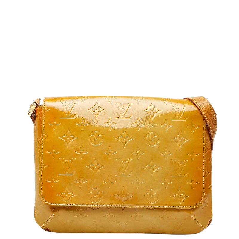 Louis Vuitton Monogram Vernis Thompson Street Shoulder Bag Jaune Yellow Patent