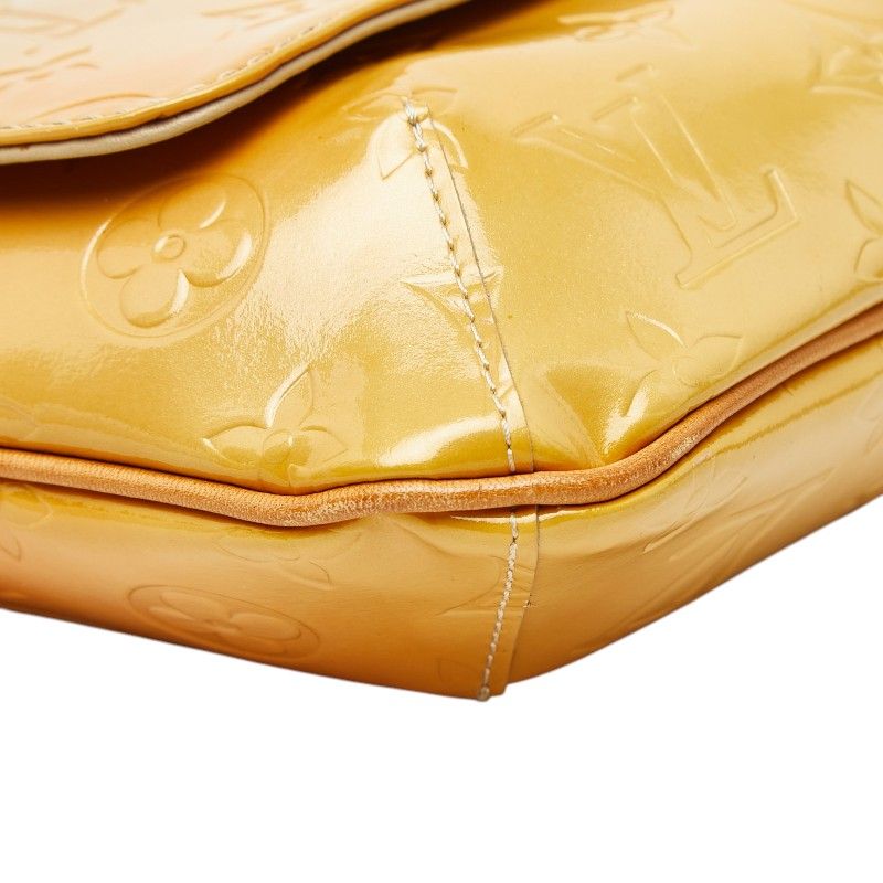 Louis Vuitton Monogram Vernis Thompson Street Shoulder Bag Jaune Yellow Patent — view 5