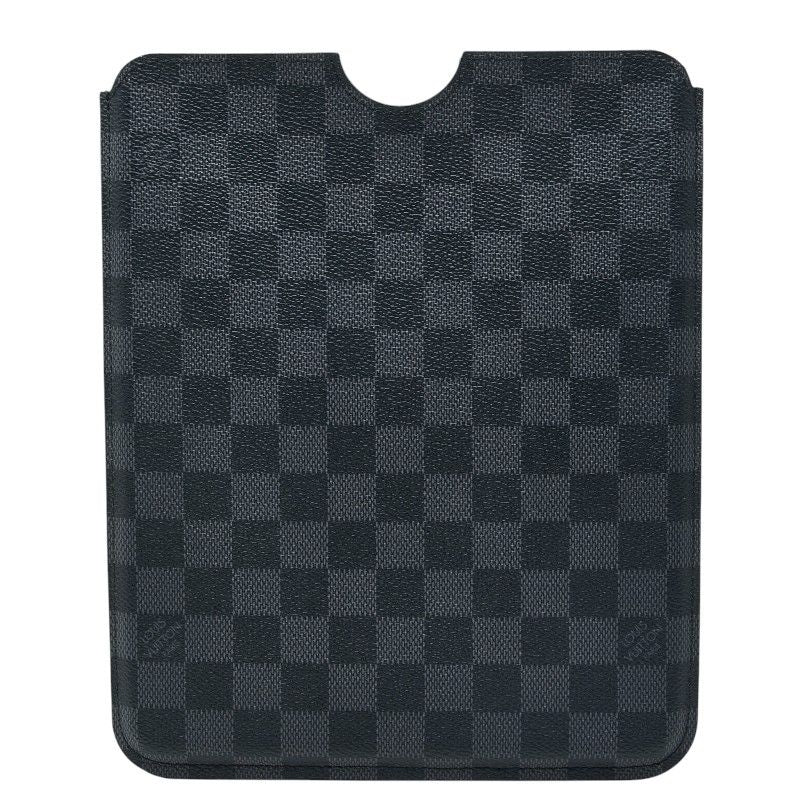Louis Vuitton Damier Graphite Etui iPad Tablet Case Black Gray
