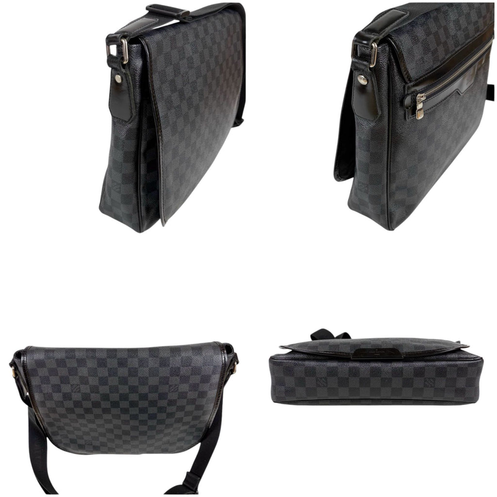 Louis Vuitton Damier Graphite Daniel MM Shoulder Bag Cross — view 5