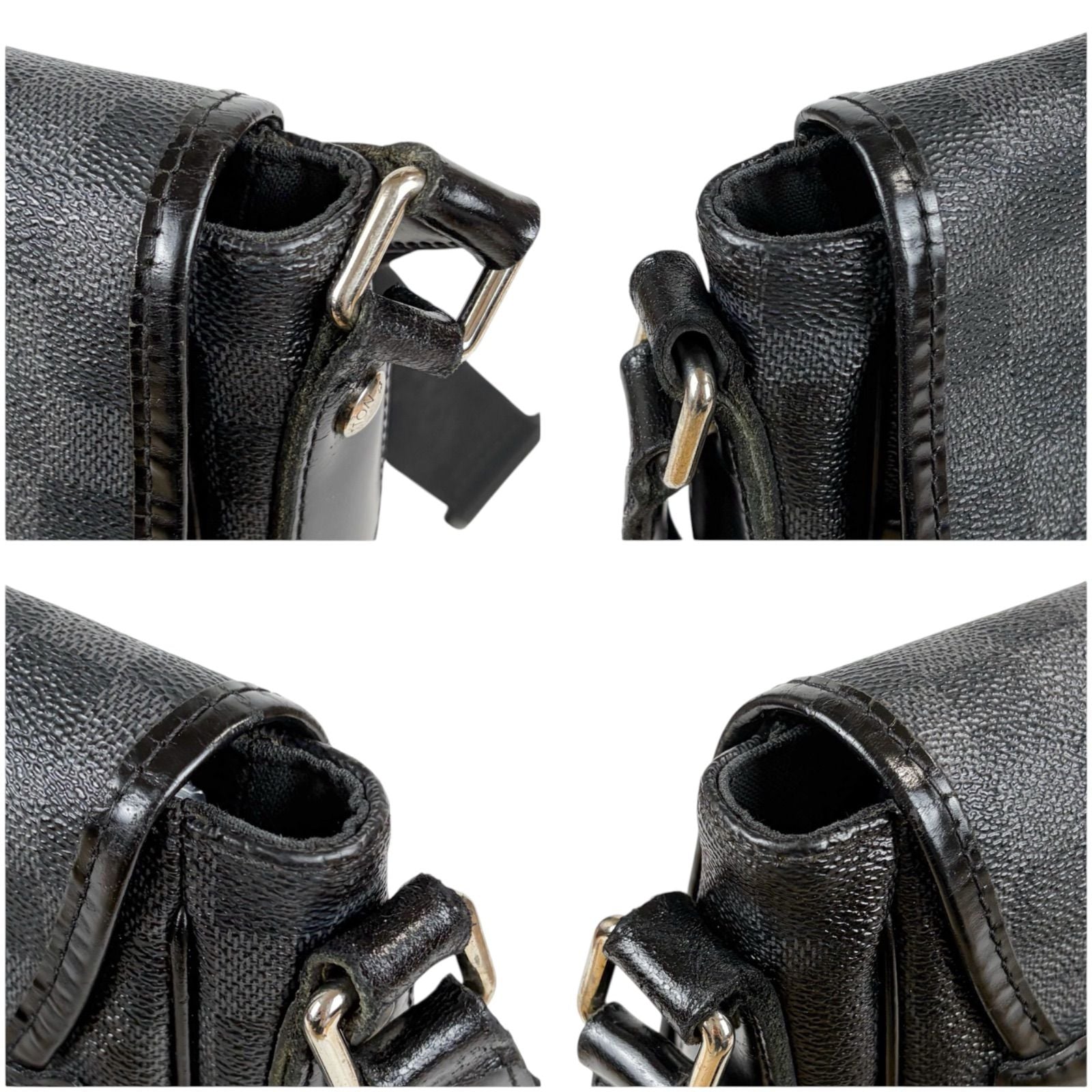 Louis Vuitton Damier Graphite Daniel MM Shoulder Bag Cross — view 7