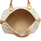 Louis Vuitton Damier Azur Speedy Bandouliere 30 2-Way Shoulder Bag White Leather — view 9
