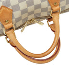 Louis Vuitton Damier Azur Speedy Bandouliere 30 2-Way Shoulder Bag White Leather — view 4