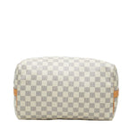 Louis Vuitton Damier Azur Speedy Bandouliere 30 2-Way Shoulder Bag White Leather — view 3